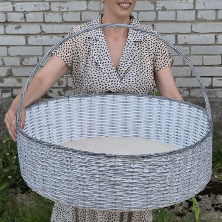 Плетёная корзина "Гигант Д70 берёзка"