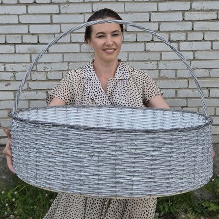 Плетёная корзина "Гигант Д70 берёзка"