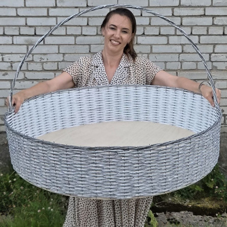 Плетёная корзина "Гигант Д90 берёзка"