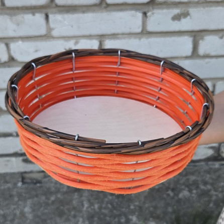 10 штук. Круглая корзинка для хранения "Домашняя Д24 мандарин"