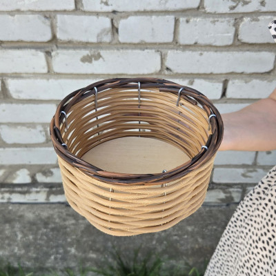 10 штук. Плетёная корзинка Д18 "Маленькая капучино"