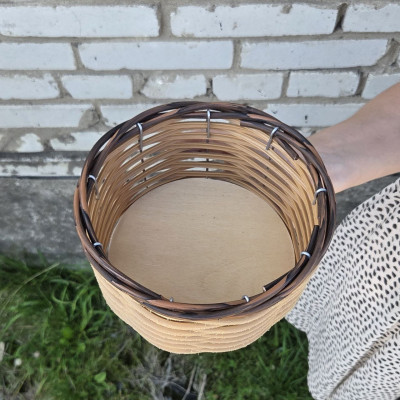 10 штук. Плетёная корзинка Д18 "Маленькая капучино"