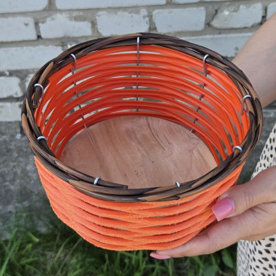 10 штук. Плетёная корзинка Д18 "Маленькая мандарин"